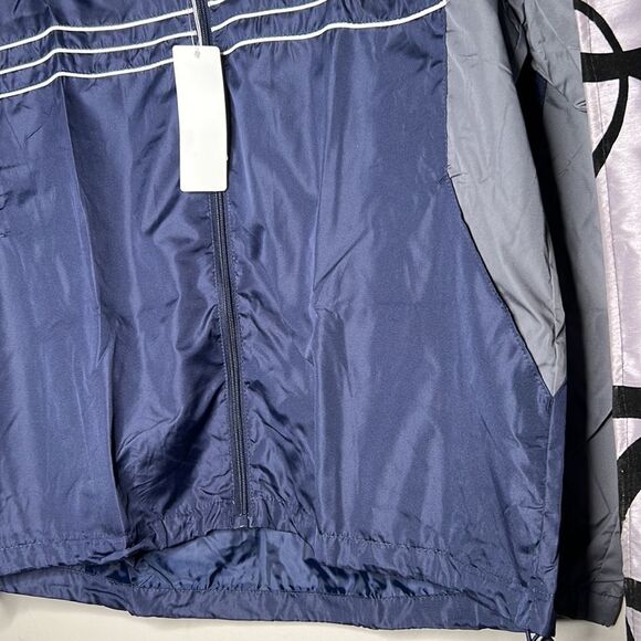 NFL Mens L Weather Full Zip Up Hoodie Jacket Navy - Picture 6 of 14